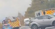 West Lothian man charged and two rushed to hospital after crash at busy roundabout