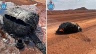 Suspected space debris found on fire near Newman, WA