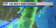 Tracking scattered showers, a few storms on Sunday