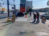 Resguardan con cruces “cebra” a peatones en Reynosa
