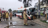 Cúster se despistó y estrelló contra muro de concreto en Chorrillos: reportan al menos 6 heridos