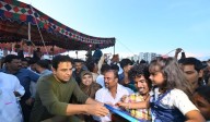 KTR, Harish Rao celebrate Diwali with HYDRAA victims, Musi Riverfront project oustees