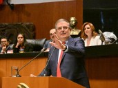 T-MEC va a sobrevivir y traerá nuevas oportunidades para México: Ebrad en comparecencia ante el Senado