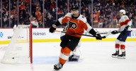 Couturier scores twice to secure Philadelphia Flyers' win over Panthers in Tocchet's home coaching debut