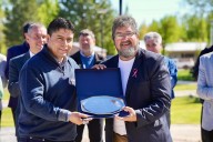 Claudio Vidal participó del Aniversario de Lago Posadas