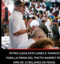 «Histórico Pacto Nariño: Presidente Petro Firma Acuerdo de Inversión por Más de 12 Billones de Pesos»