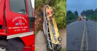 Filtran el último audio del conductor que ocasionó el choque y la caída de un autobús de pasajeros desde un puente en Argentina