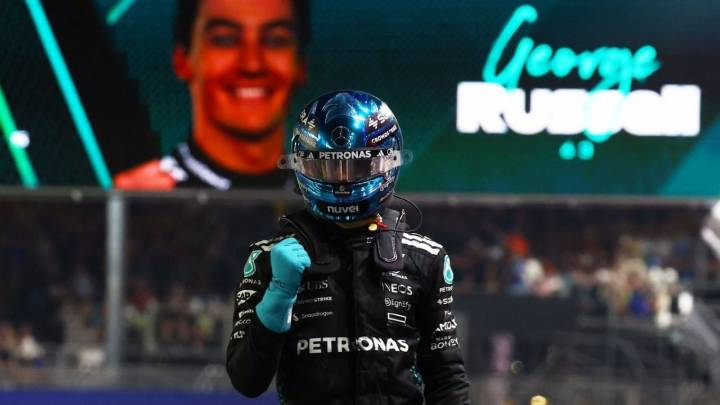 George Russell sorprende y se queda con la pole del GP de Singapur 2025