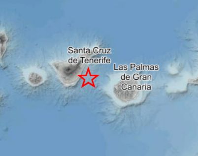 El IGN detecta un movimiento sísmico entre Tenerife y Gran Canaria