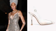 Winnie Harlow Lets Her Feet Do the Talking in Sheer Gianvito Rossi Shoes