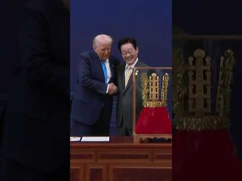 South Korea Gifts Trump Replica of Ancient Gold Crown