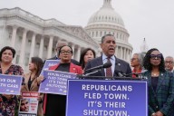 Democrats embrace a shutdown fight in a rare moment of unity against Trump