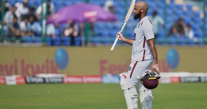 Campbell’s maiden century helps West Indies push India toward batting again in 2nd test