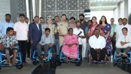 Hyderabad police distributes wheelchairs for disabled citizens
