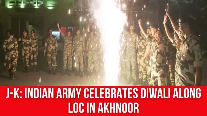 J-K: Indian Army celebrates Diwali along LoC in Akhnoor