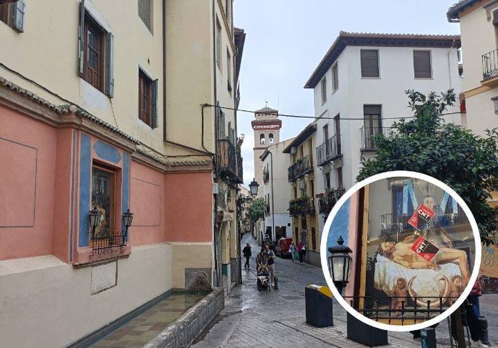 Vandalismo en el pilar de la Virgen en Granada: «Arderéis en el infierno por colocar esas pegatinas»