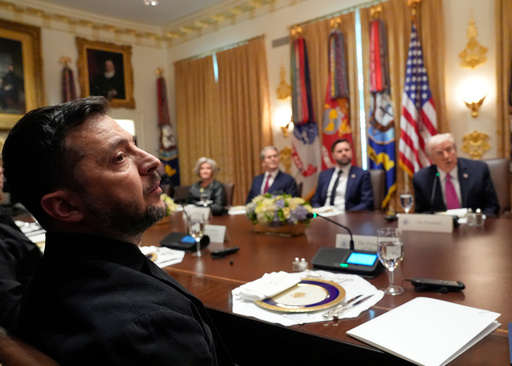 The Latest: Trump hosts Zelenskyy at the White House following call with Putin