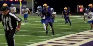 WATCH: Edgewood receiver turns on the jets for 50