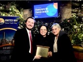 Project Hospitality honored with Champions of Change Award at United Way Reception
