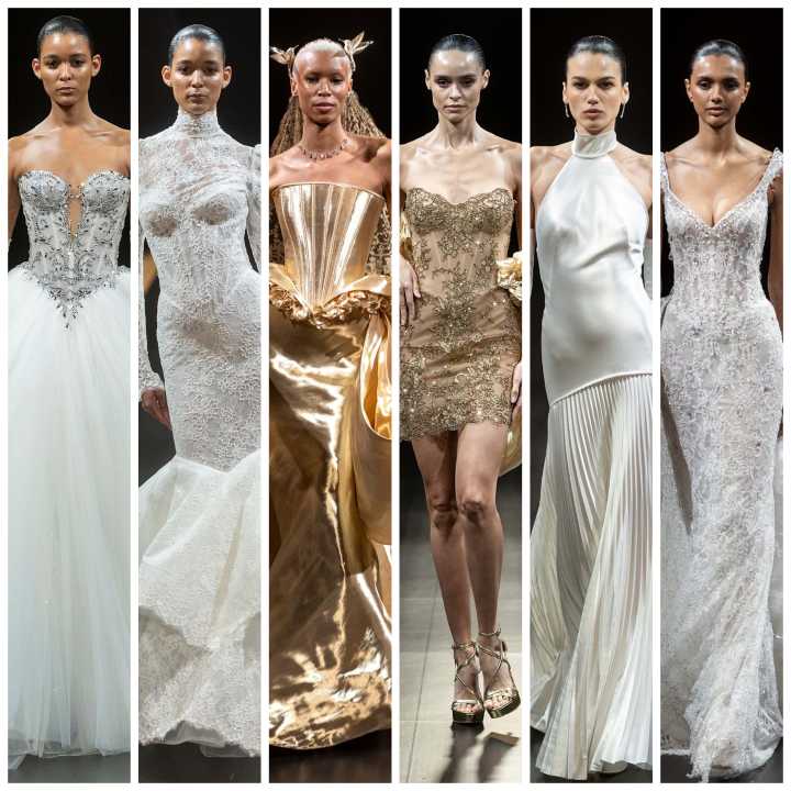 Pnina Tornai Has Options For the Bridal Who Wants Gold Lamé