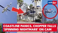 Skyfall over Huntington Beach | Helicopter plunges amid midday chaos