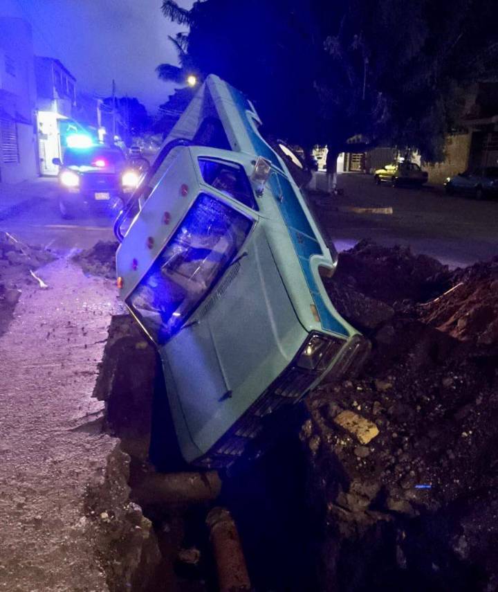 ORDENAN TAPAR POZO TRAS ACCIDENTE DE TRÁNSITO