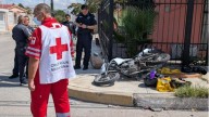Motociclista se pasa el rojo y provoca choque en la Insurgentes