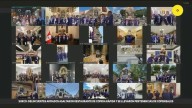 Así fue el levantamiento simultáneo del anda del Señor de los Milagros en el Perú y en el mundo [VIDEO]