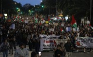 Manifestantes pro Palestina se movilizan en la CDMX