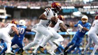 Commanders rally from 10-0 deficit to beat Chargers 27