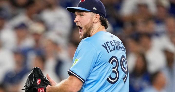 Yesavage pitches Blue Jays past Dodgers for 3