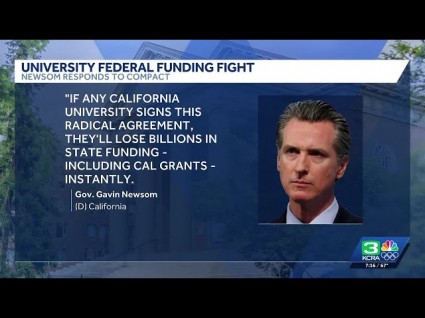 Newsom Pushes Back Against Trump Extorting Universities