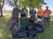 Treasure hunters take out the trash