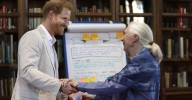 Harry says Jane Goodall 'held Archie when he was first born'