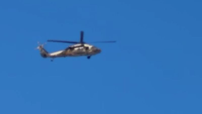 Hostages fly over Hostages Square on way to hospital