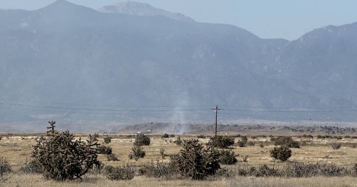 Small fire burning on Fort Carson training area Tuesday afternoon