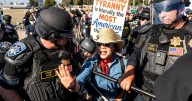 Photos of protesters pushing back on Trump’s plan to surge federal troops to San Francisco