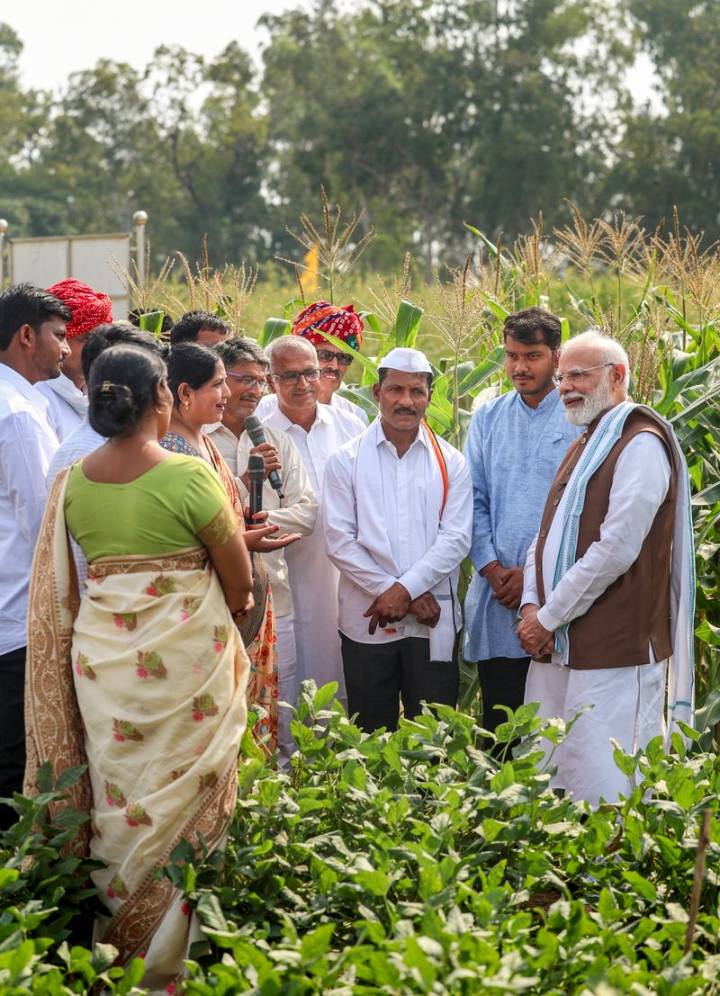 PM Modi bats for agri self-reliance, unveils two Rs 35,440