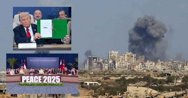 Donald Trump y sus homólogos de Egipto, Catar y Turquía firman el fin de la guerra en Gaza