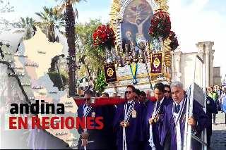Andina en Regiones: Señor de los Milagros realiza cuarto recorrido procesional