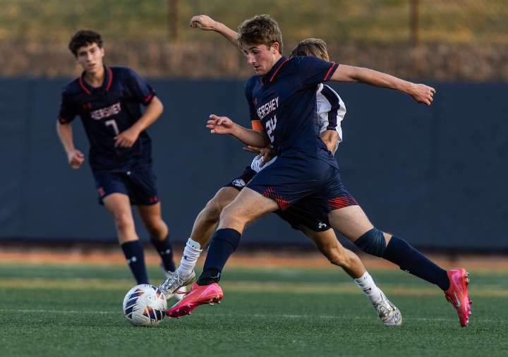 Cole Bouslough, Hershey boys soccer double down on Northern