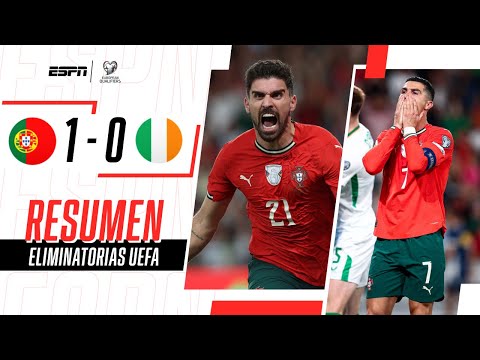 Portugal vs. Irlanda (1-0) con Cristiano Ronaldo: resultado, resumen y goles por Eliminatorias 2026 
