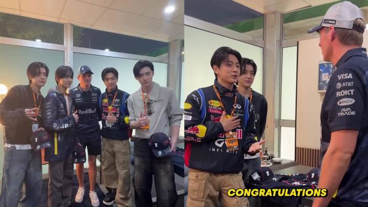 K-pop group Enhypen meets Max Verstappen ahead of Singapore Grand Prix