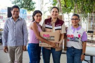 Reciben 600 familias de Villas del Sol apoyos alimentarios del programa “Playa Llena, Corazón Contento”