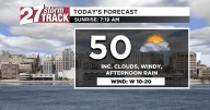 Temperatures drop as more rain comes this afternoon