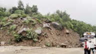 Landslide damages hotel, shops along Jammu-Srinagar highway in Udhampur