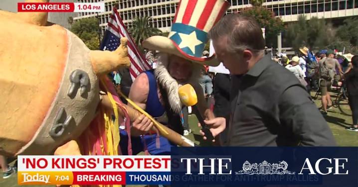 Millions gather across US for No Kings protests