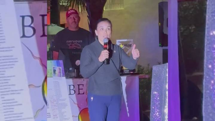 'You don't think the gay mayor has something to say on this?' | Mayor Gina Ortiz Jones speaks at Pride rally to protect rainbow crosswalks