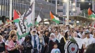 Hundreds gather for snap protest in Sydney after Sumud flotilla detained in Gaza