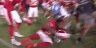 Postgame scuffle breaks out at the end of the Chiefs' victory over the Lions